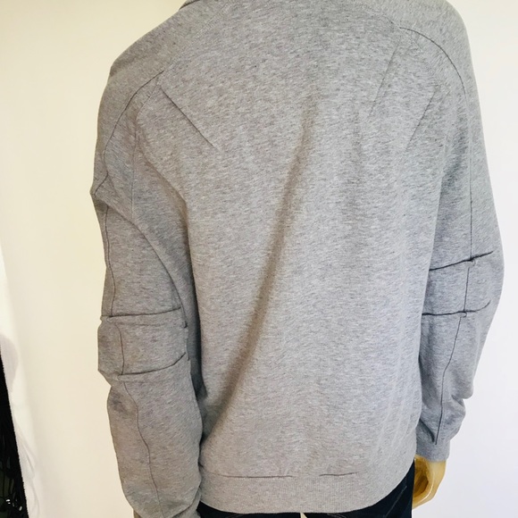 GALLIANO Top Sweat shirt Gray Grey Embellished  M - Picture 8 of 8